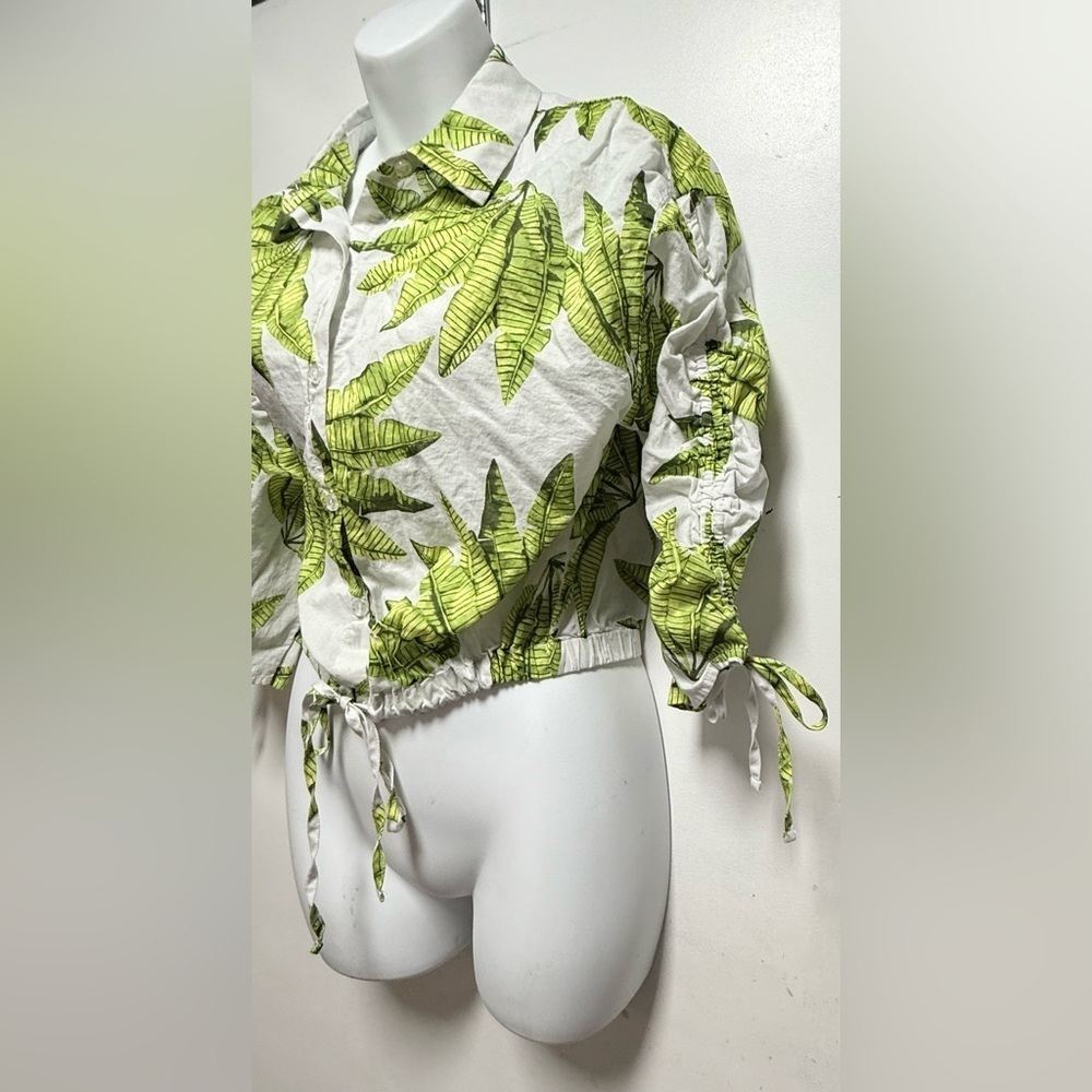 Marc New York Green Leaf Print Button Down Shirt - Picture 2 of 8